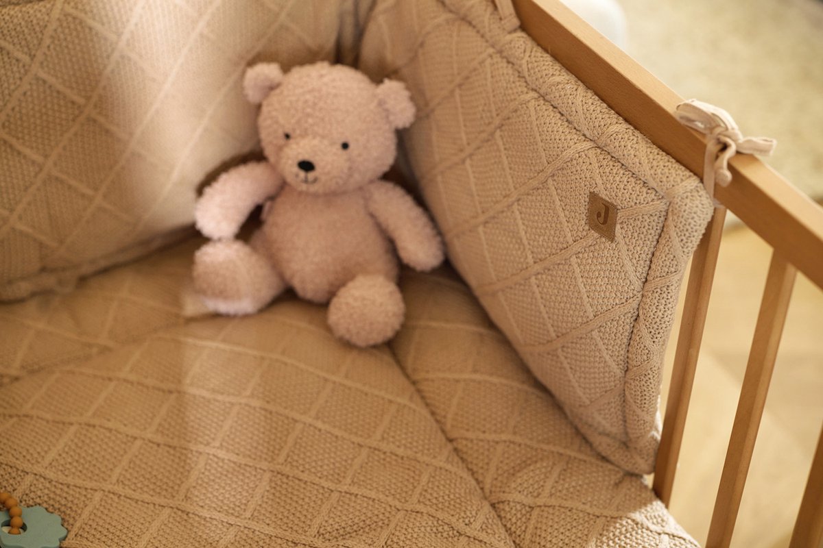 Jollein - Knuffel Teddy Bear - Wild Rose - 25cm - Knuffelbeer - Boucle — afbeelding 5