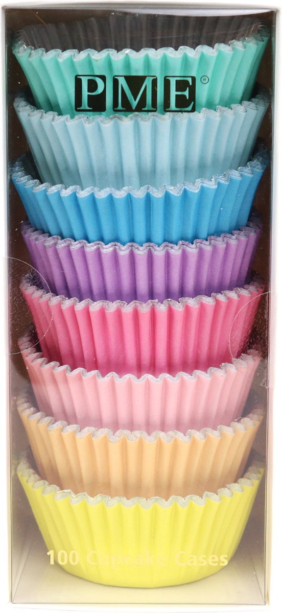 PME Cupcakevormpjes Pastelkleuren pk/100