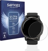 Savvies - Screenprotector voor Garmin Venu 2 - Folie Beschermfolie transparant (6 Stuks)