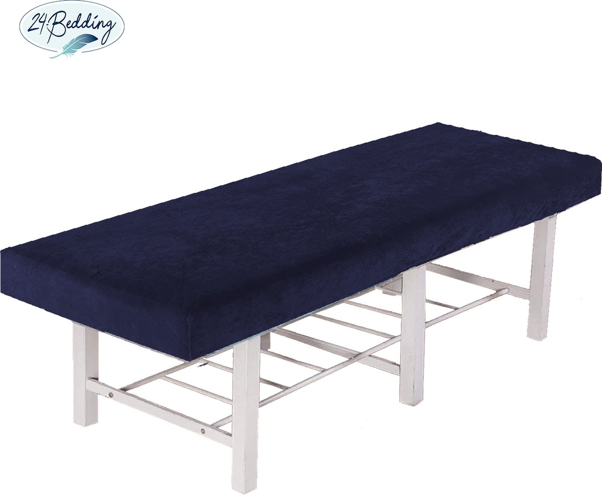 Goedkoopste 24-Bedding - Massagetafel Hoeslaken - Massagetafel hoeslaken Badstof - 70x200-210 cm Marine