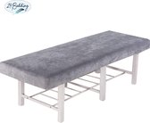 24-Bedding - Massagetafel Hoeslaken - Massagetafel hoeslaken Badstof - 70x200-210 cm donker Grijs