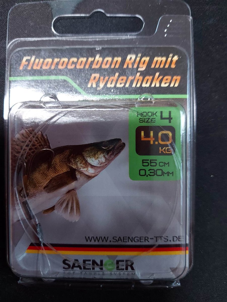 Saenger Fluorocarbon Rig Met Ryder Gr.1/ 9kg/ 50cm