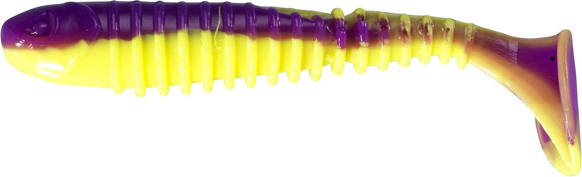 Berkley 4.5 Flex Rib Shad Purple Chartreuse 11cm
