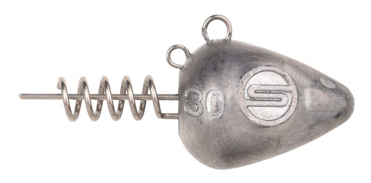 Spro Pelagical Screw-In Jighead Grijs / 80g