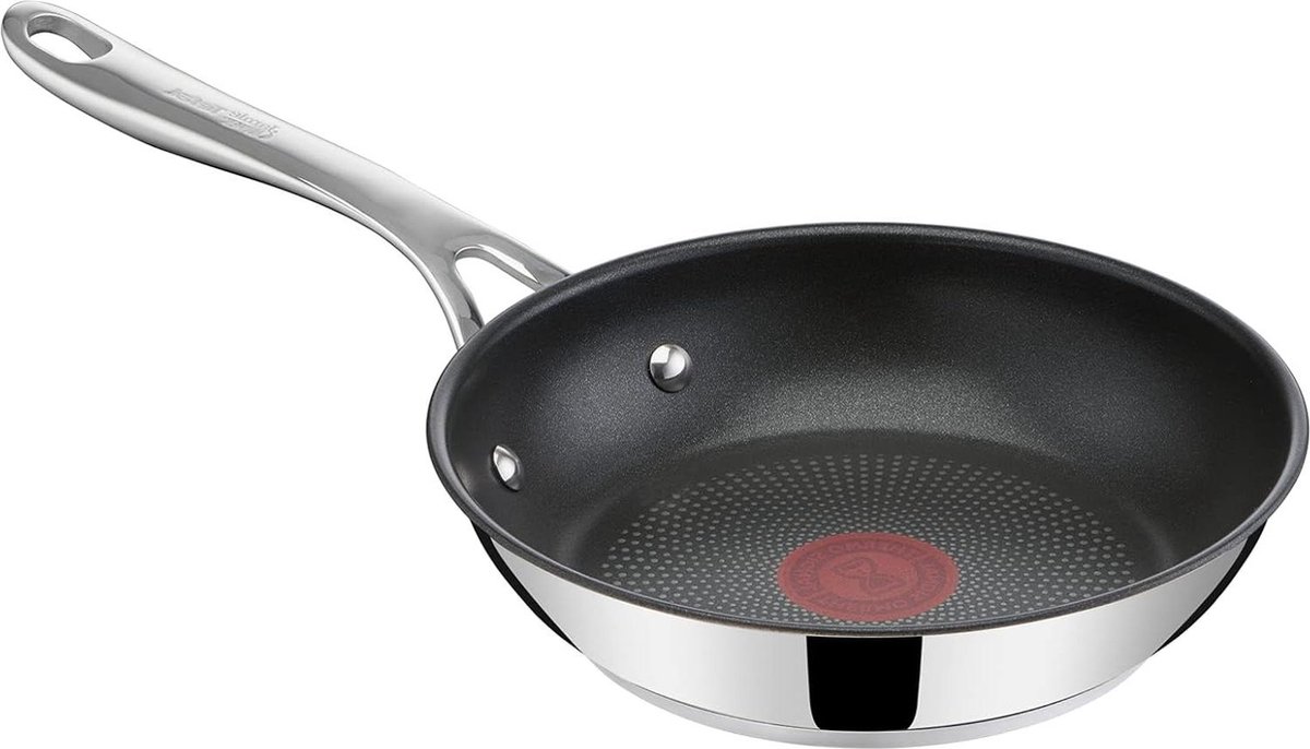 20 cm koekenpan met 100% veilige en duurzame coating - Roestvrijstaal - Thermosignal™ - Geklonken handgreep - Inductiegeschikt