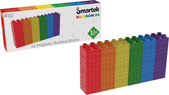 Rainbow 24 - #10 - Smartek Toys - Magnetische Bouwblokken