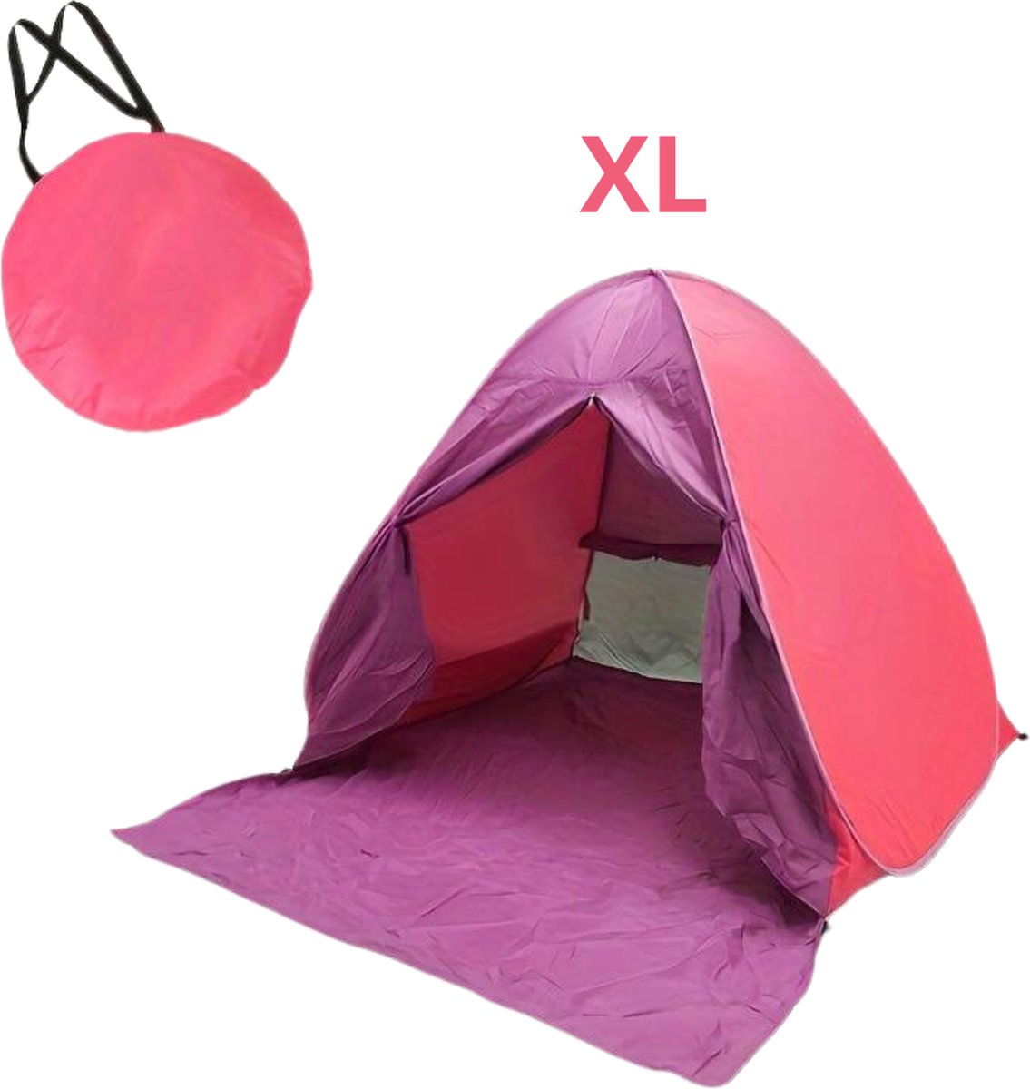Nivard Strandparaplu - Extra Sterke Parasol - Winddicht Paraplu - Strand - Outdoor - UV Bescherming - Roze XL