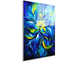 Kleuren glasschilderij - Abstracte kunst schilderijen - Schilderij Moderne kunst - Wanddecoratie landelijk - Schilderijen plexiglas - Wanddecoratie woonkamer acrylglas 60x90 cm