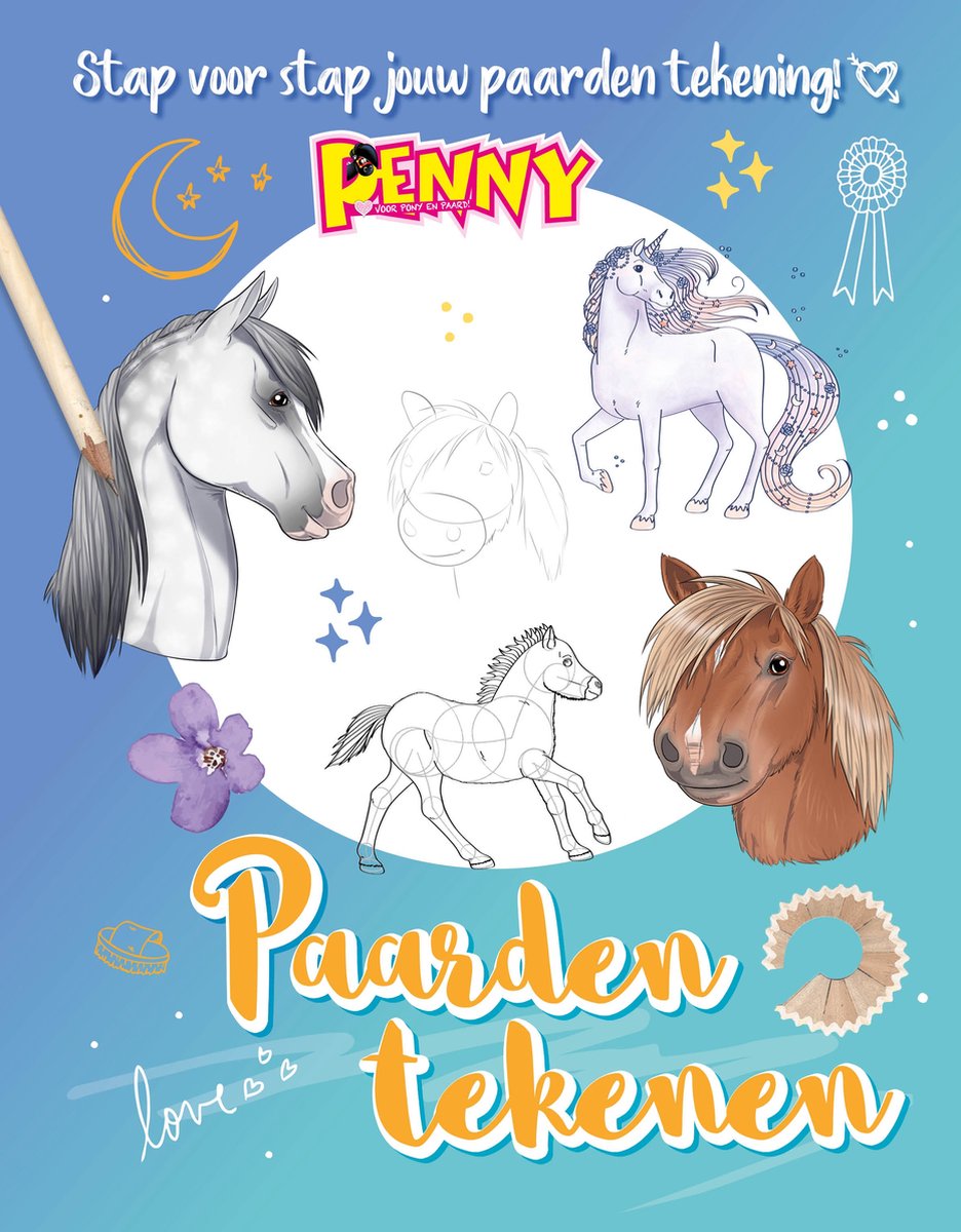 Penny Paarden Tekenen - Kleurboek - Kleurboek Paarden - Paardencadeaus - Tekenen - Tekenboek - Paarden Spullen - Creatief - Paarden - Paard - Pony - Veulen