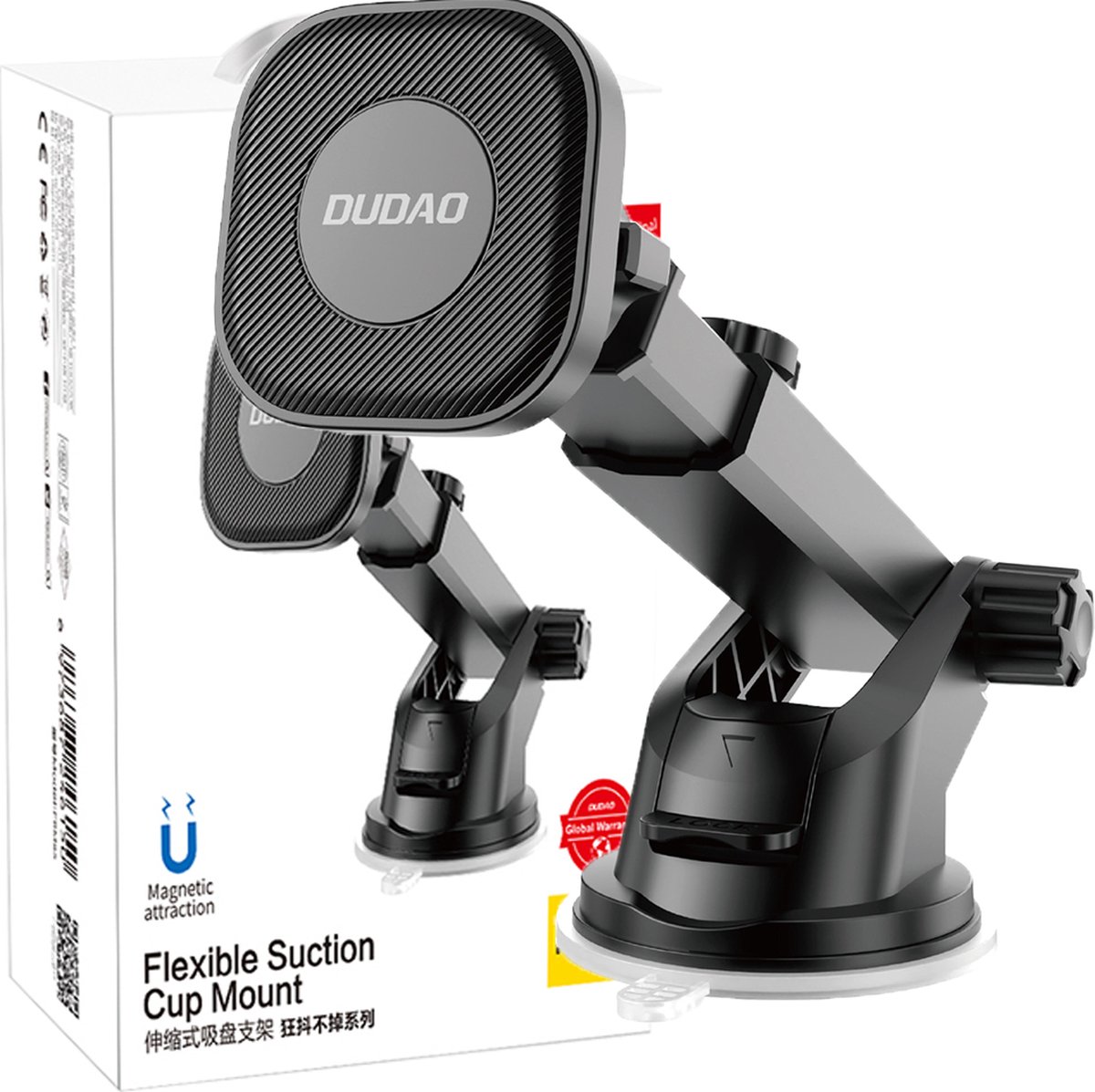Dudao Magnetische Telefoonhouder met Telescopische Arm – Flexibele en Stabiele Autobevestiging