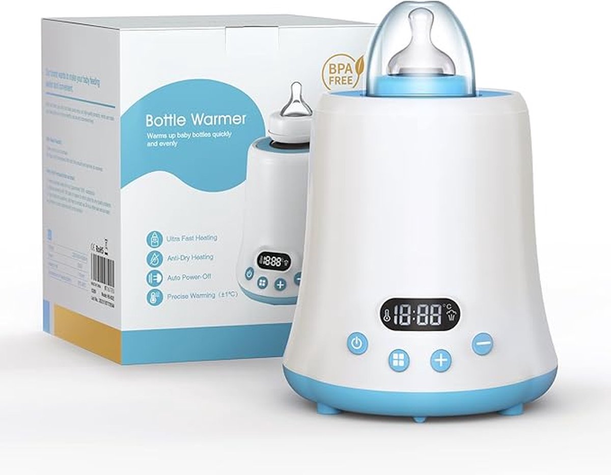 Equivera Flessenwarmer - Flessenwarmers - Flessenwarmer Ondwerweg - Flessenverwarmer - Flessenwarmer Baby - Flesverwarmer - Fleswarmer