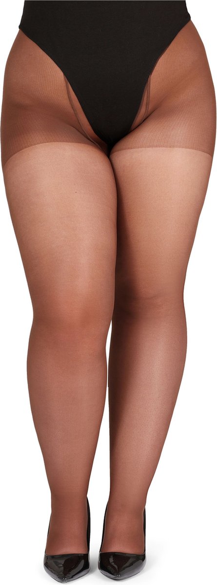 Bellivalini BLV-GI-1125 Dames Panty - 40 DEN -Plus Size - Grote maat - Polyamide - Cappucino - 3XL