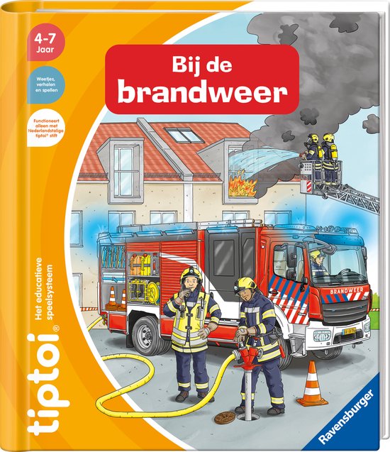 Foto: Tiptoi bij de brandweer interactief boek