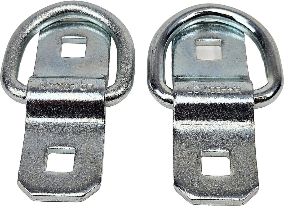 BCF-Products Sjoroog - Sjorogen - 70x25mm - 400kg Veilige Belasting - 2 Stuks - Sjoroog Laadruimte - Vloeroog - Bindoog - Sjorbeugel