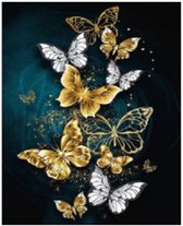 Rubye® Peinture de diamants Adultes – Peinture de diamants Enfants – Kit complet de Peinture de diamants – Papillons – 30 x 40 cm