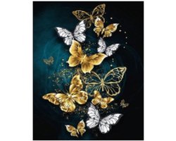Rubye® Diamond Painting Volwassenen - Diamond Painting Kinderen - Diamond Painting Pakket Volledig - Vlinders - 30x40cm