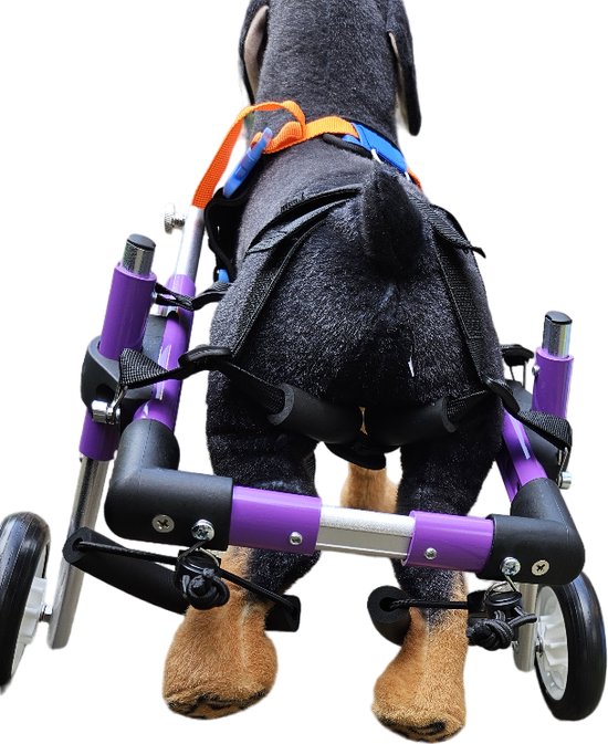 Hond Rolstoel Hond Rolstoel, Voor Achterpoten, Verstelbare