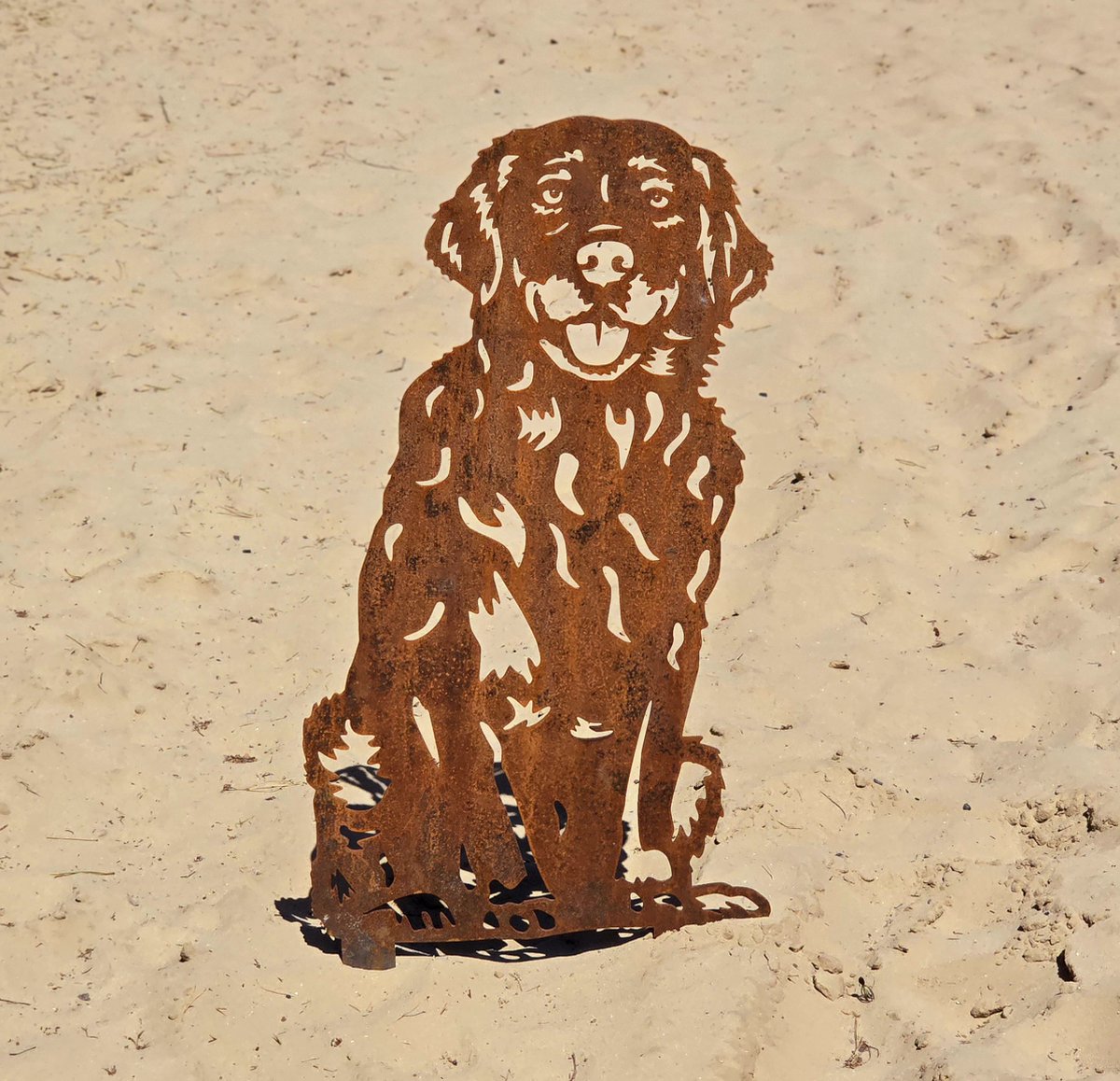 Golden Retriever - silhouet hond - cortenstaal - NL product -