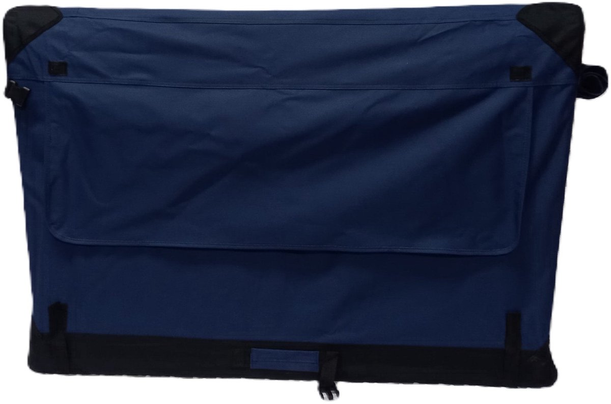 Chikko Quality Softbench - Opvouwbare Hondenbench - Navy Blauw - 4XL - 122x79x79 cm