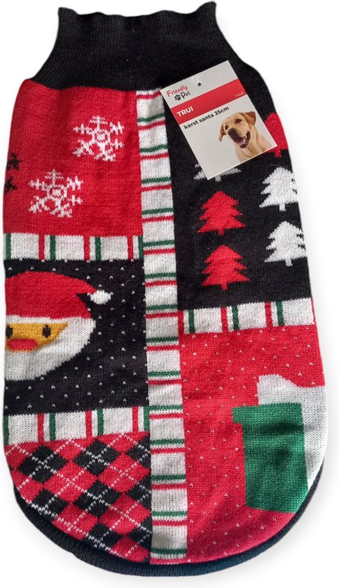 Kerstjumper voor honden, gebreide zachte wintertrui voor honden, kersttrui voor honden, trui voor huisdieren, voor kleine, middelgrote en grote honden, katten, kerstkostuum (Medium, stijl-2