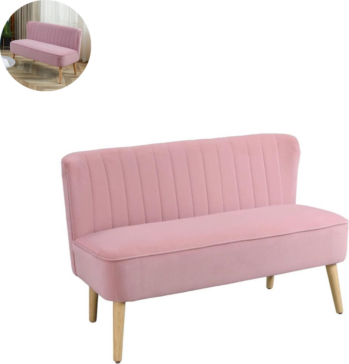 GranMaison Fauteuil - Relaxzetel - Relaxstoel - Relaxfauteuil - Stoel - Voor meerdere personen- Roze