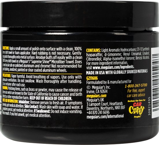 Meguiar's Metal Polish - Metaalpoets auto - Aluminium - Chrome - RVS-Zilver - Koper - 177ml van Merkloos — afbeelding 5