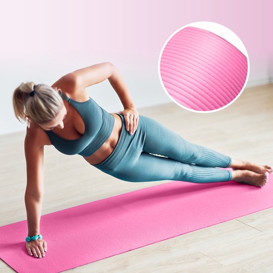 Tapis de yoga antidérapant pour la maison, le studio et la salle de gym, pilates, tapis d'exercice au sol pour étirements, utilisation intérieure et extérieure