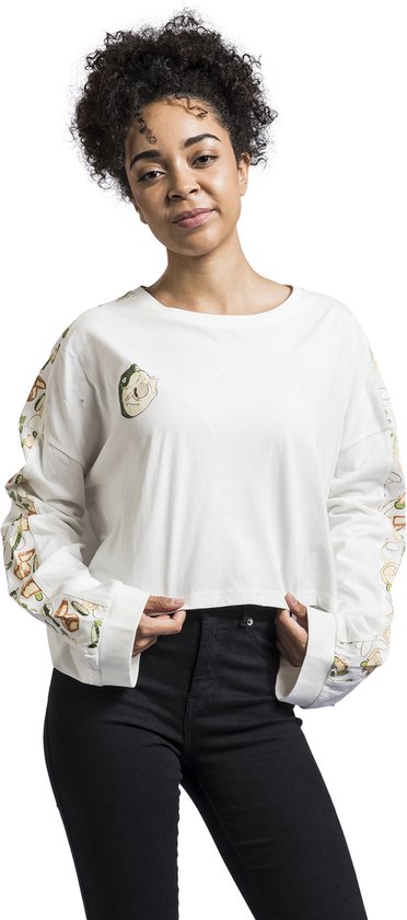 ROUGE T-shirt Wit à manches longues avec motif grenouilles pour femme, modèle ROCK -ENGINEERED DESIGN - XL