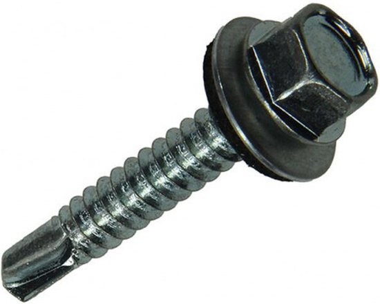 100 Stück Blechschrauben 6 X 5/8 Zoll – Mit Sechskantkopf, Vielseitig Für Metall & Holz