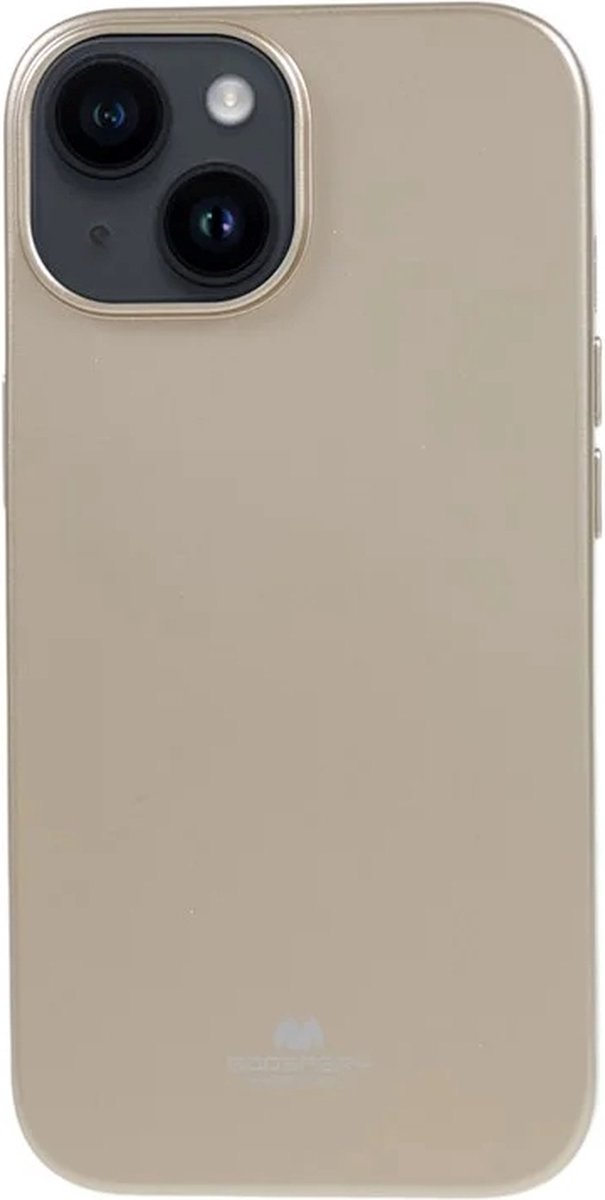 Goospery – iPhone 15 Plus – Backcover hoesje Jelly – Goud