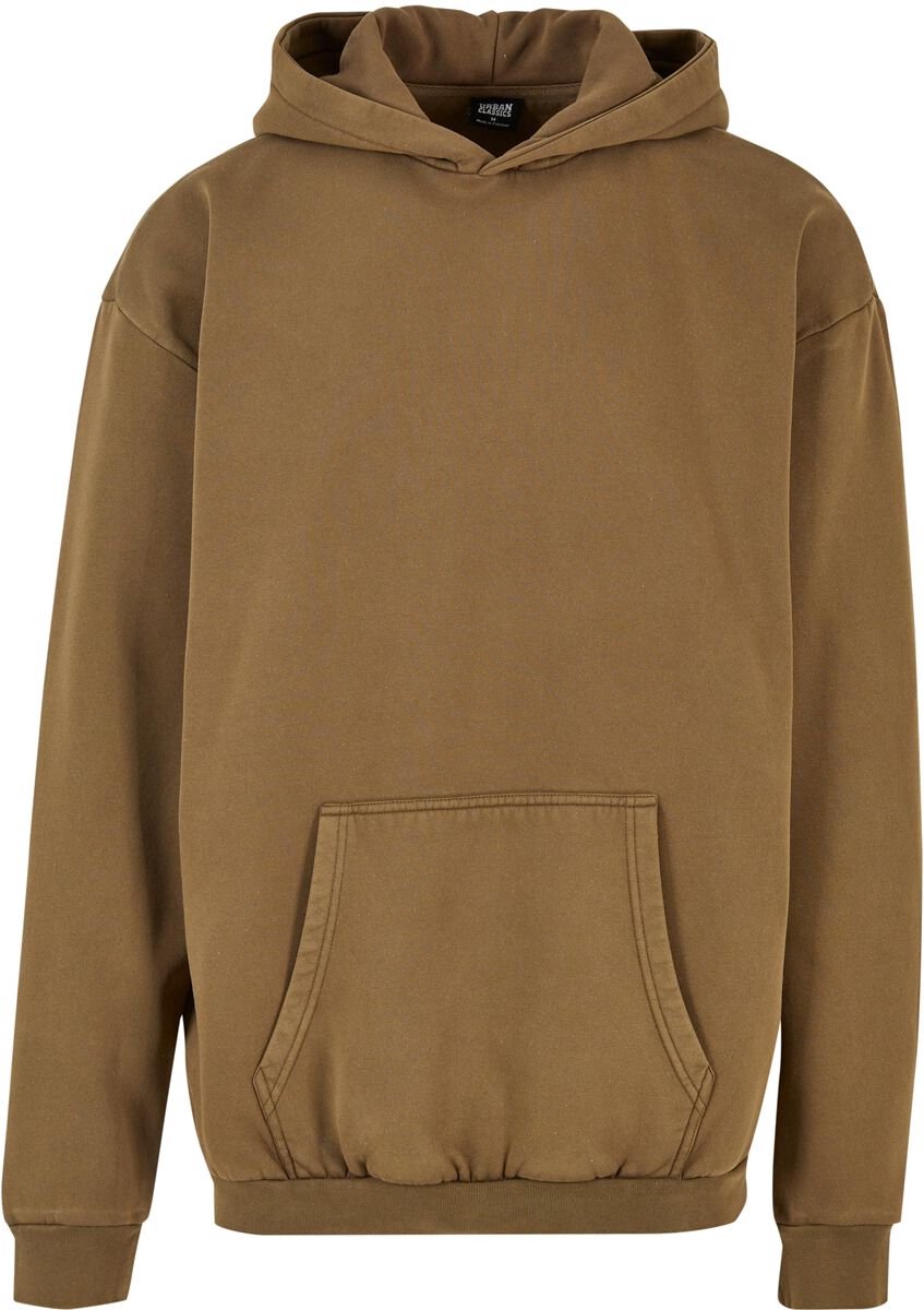 Urban Classics Acid Washed Hoodie Trui met capuchon L Groen