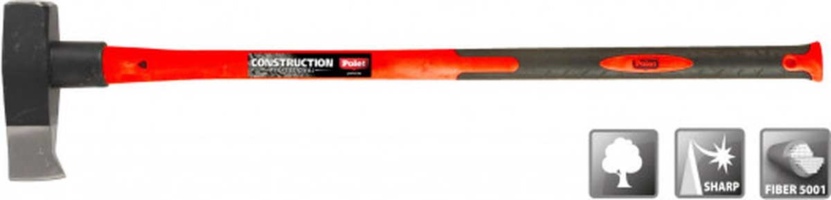 Polet Kloofbijl met glasfiberkernsteel 3 kg 90 cm