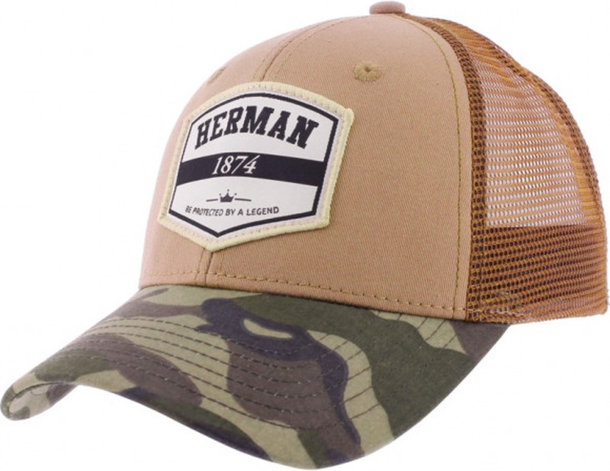 Herman Trucker Snapback Camo Beige
