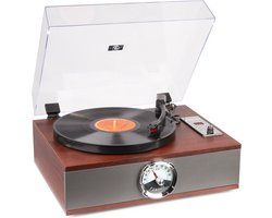 Retro Platenspeler met Bluetooth, FM Radio en CD Speler - Fenton RP180 - Hout