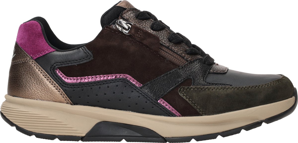 Gabor Rollingsoft Sneakers zwart Suede - Dames