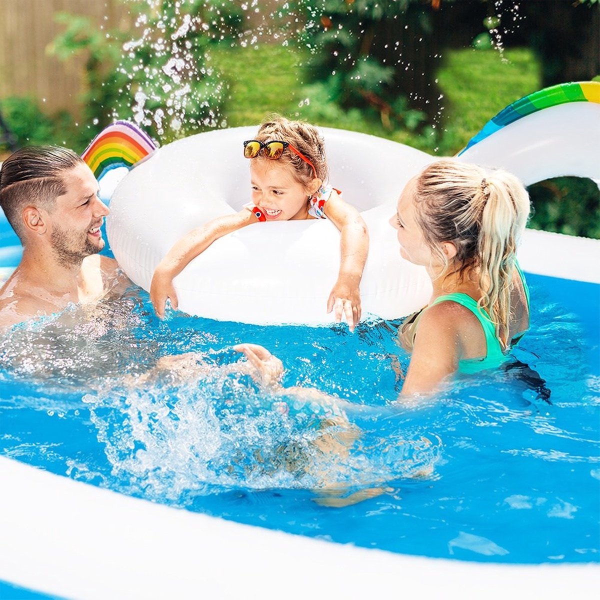 Zwembad Tuin Opblaasbaar 245x150x43 cm - Opzetzwembad - Pool — afbeelding 5