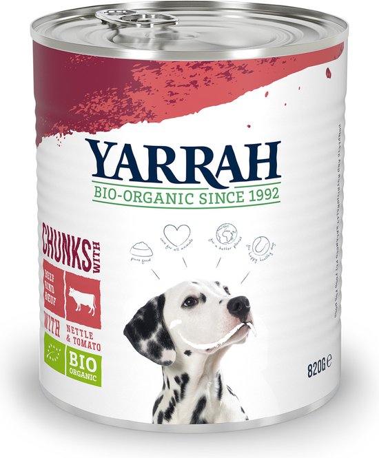 Yarrah Blik Hondenvoer - Brandnetel En Tomaat - Honden natvoer - 800 g