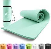 #DoYourFitness - Extra dikke fitness mat - »Jivan« - duurzaam, non-slip, huidvriendelijk, slijtvast - 183 x 61 x 2,0 cm - turquoise