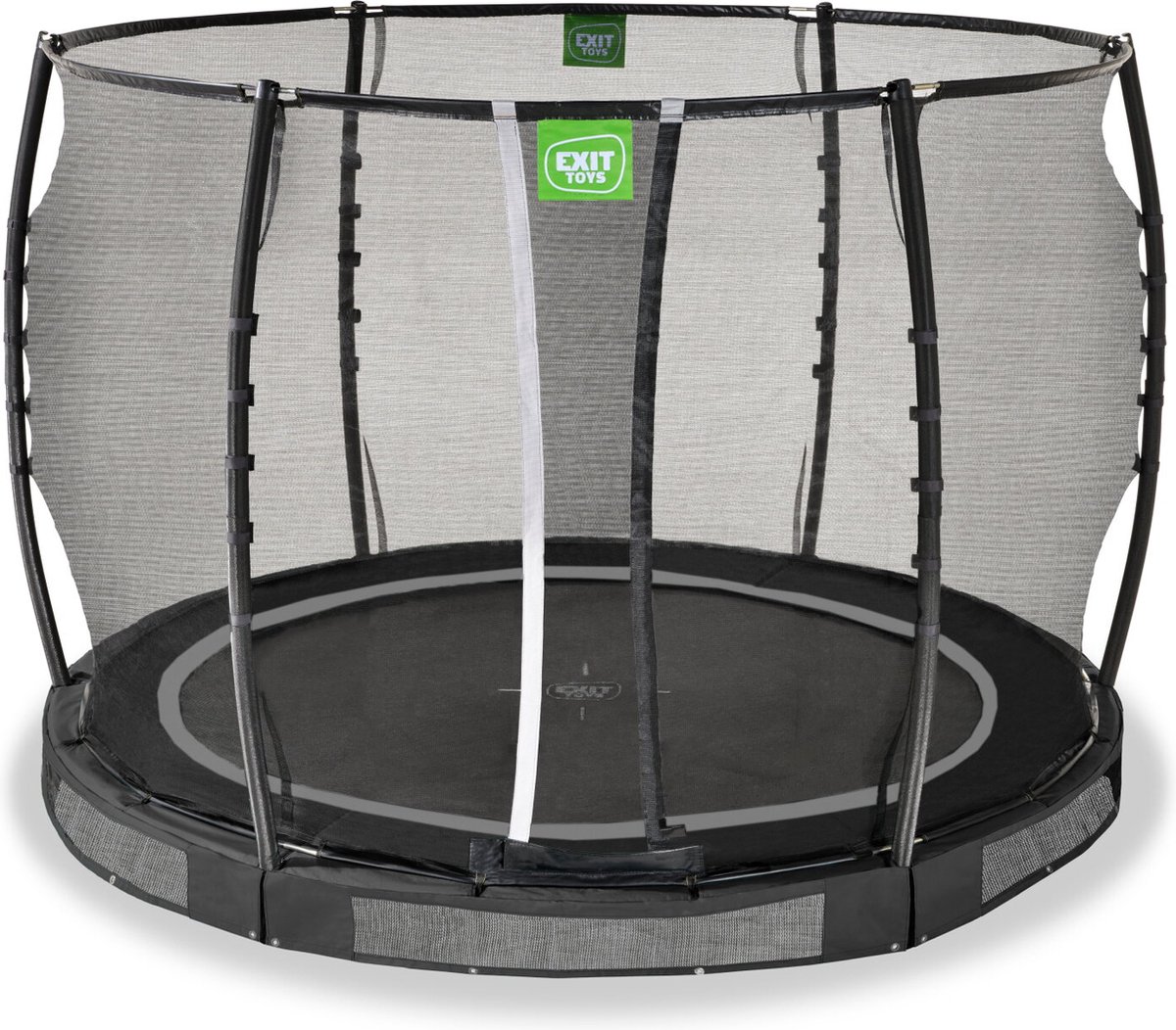 EXIT Allure Premium - Inground trampoline - 305 cm - Zwart - Rond