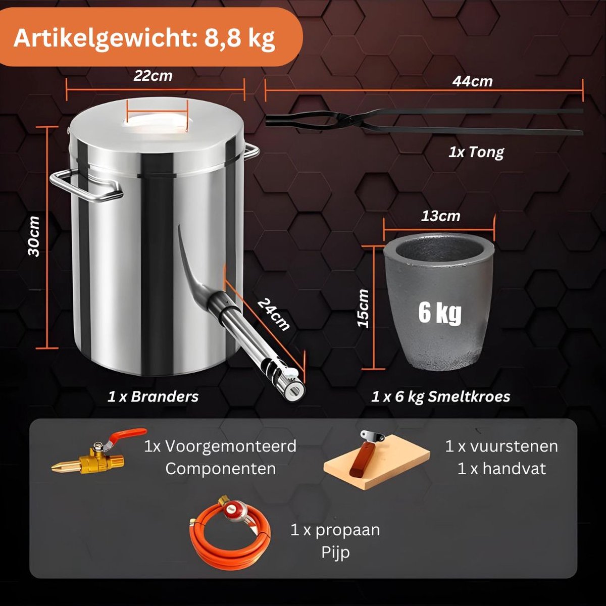EXPERT E084809 griptang met één stand en korte bekken 225mm 9 | Klium