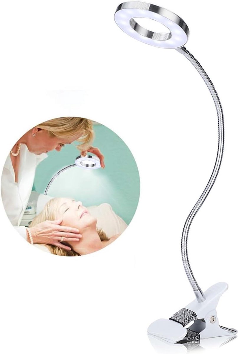 Goedkoopste Tattoo LED Lichtlamp USB Cirkel Make-Up Lamp - Schoonheidssalon Cosmetische Lamp - Leeslamp Bed make up tafel
