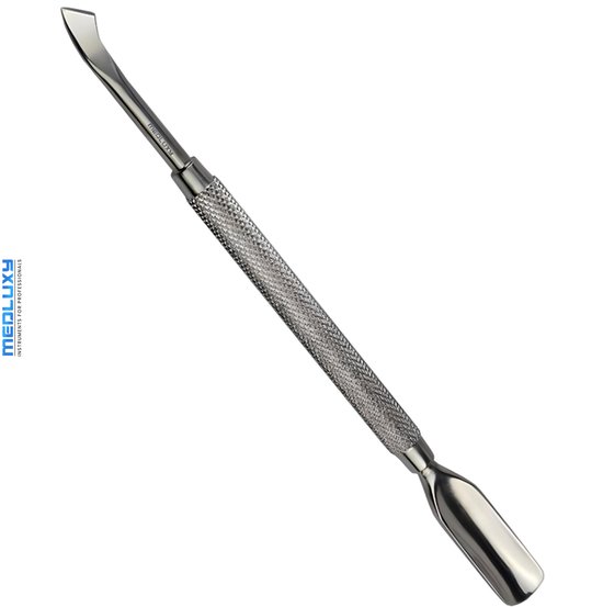 MEDLUXY® - Repousse-cuticules & Coupe-cuticules - acier inoxydable - longueur totale 14 cm [repousse-cuticules & nettoyant, repousse-cuticules et dissolvant de cuticules]