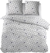 Snoozing Ghislaine Housse de couette - Extra large - 270x200/220 cm - Grijs
