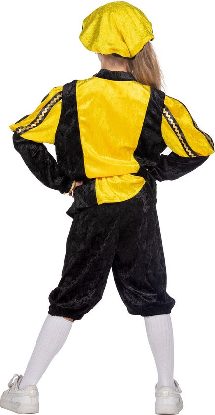 Wilbers & Wilbers - Costumes de père fouettard noirs - Costume Pete joyeux Pete jaune Costume enfant - Jaune - Taille 104 - Sinterklaas - Déguisements