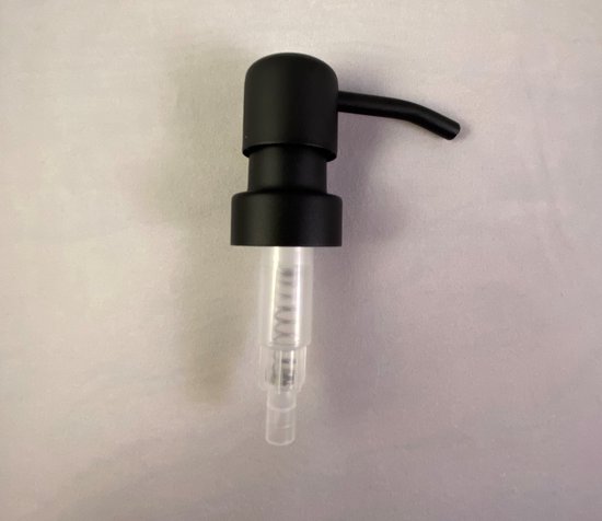 BBBLS Design Dispenser "Showergel" | Transparant Glas | 500ml | RVS / Metaal Pomp Zwart | Zeeppomp | Zeepdispenser | Zeephouder