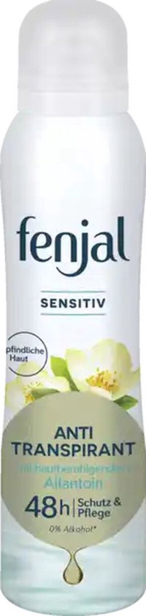 Goedkoopste Fenjal Deo Spray Anti-Transpirant Sensitiv 48h - 6 x 150 ml - Voordeelverpakking