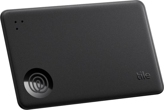 Tile Slim (2024) - Bluetooth tracker voor Portemonnee, Bagagelabels, Paspoort 1-stuk (zwart)