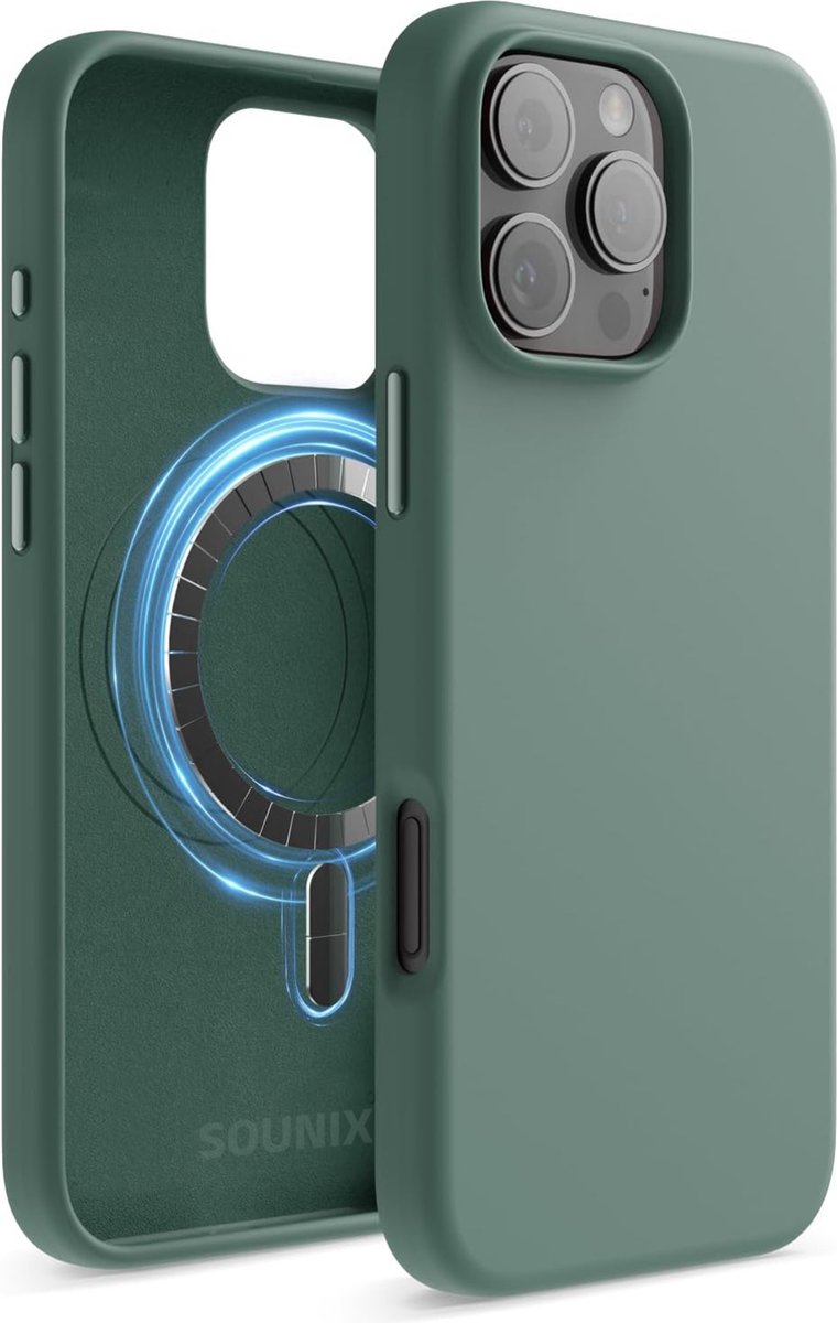 Geschikt voor iPhone 16 Pro Max hoesje - Hoesje - Groen - Sounix