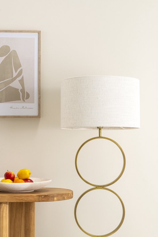Lampenkap Cilinder - 45x45x28cm - Oslo linnen offwhite