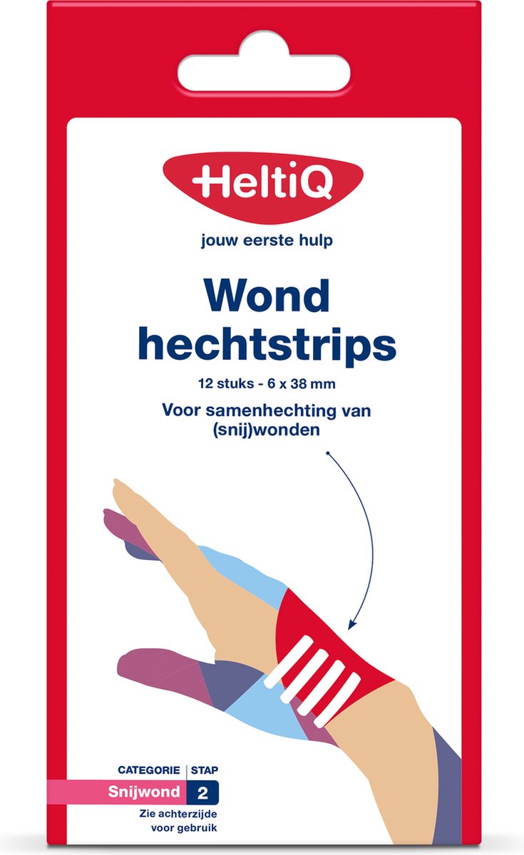 Goedkoopste HeltiQ Wondhechtstrips 12 stuks